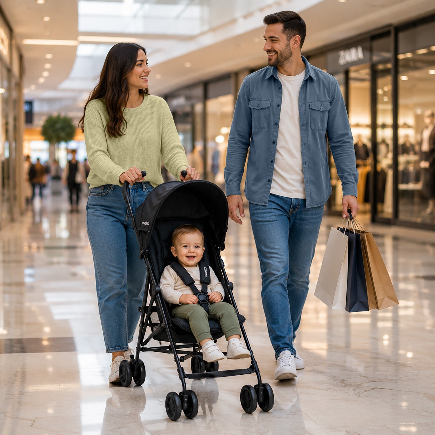 Cadiz Black Stroller
