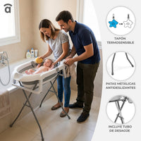 Banheira dobrável com pés e redutor Luigi
