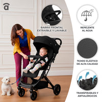 Kubic 2 green stroller