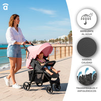 Silla de paseo América 3 rosa
