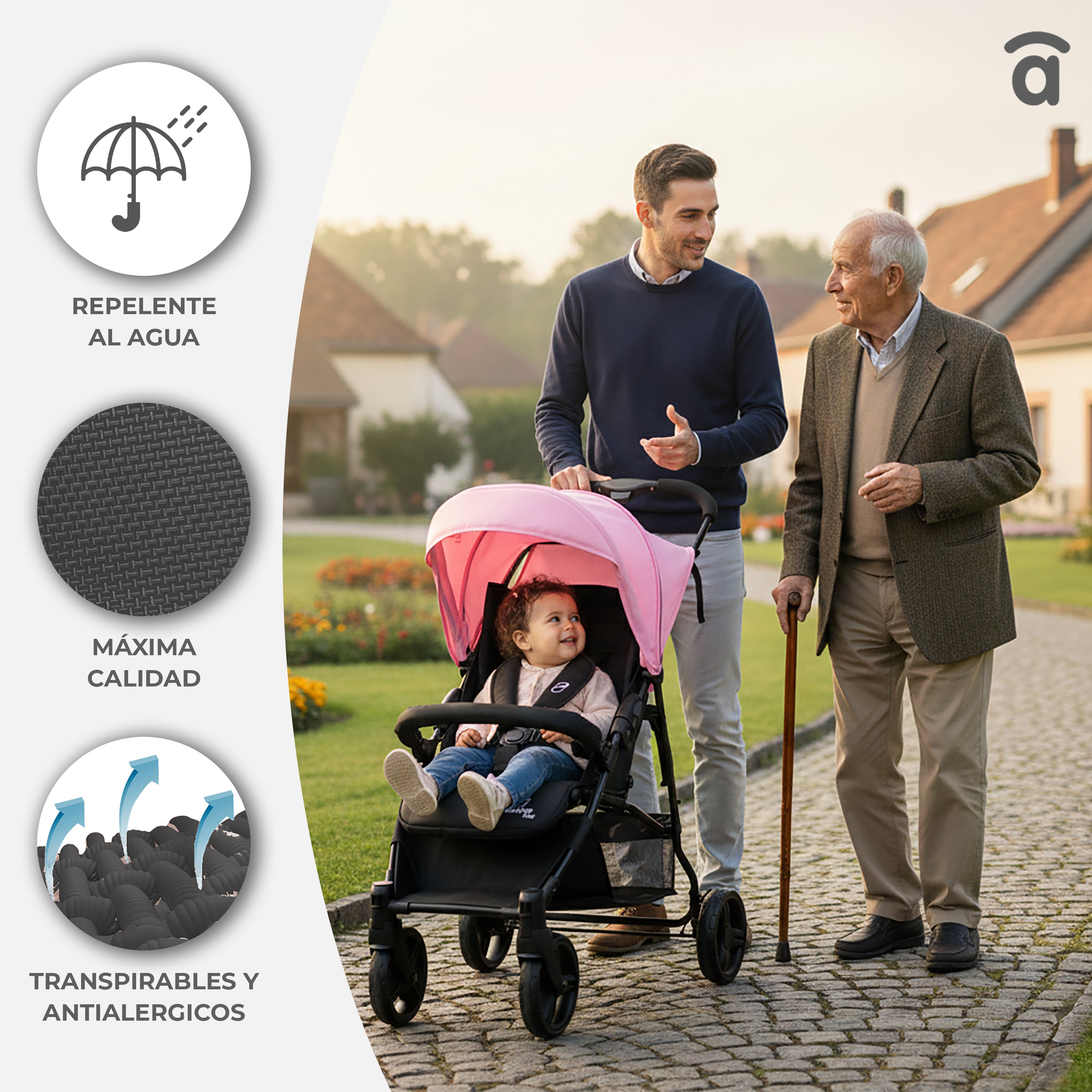 Cadiz Black Stroller