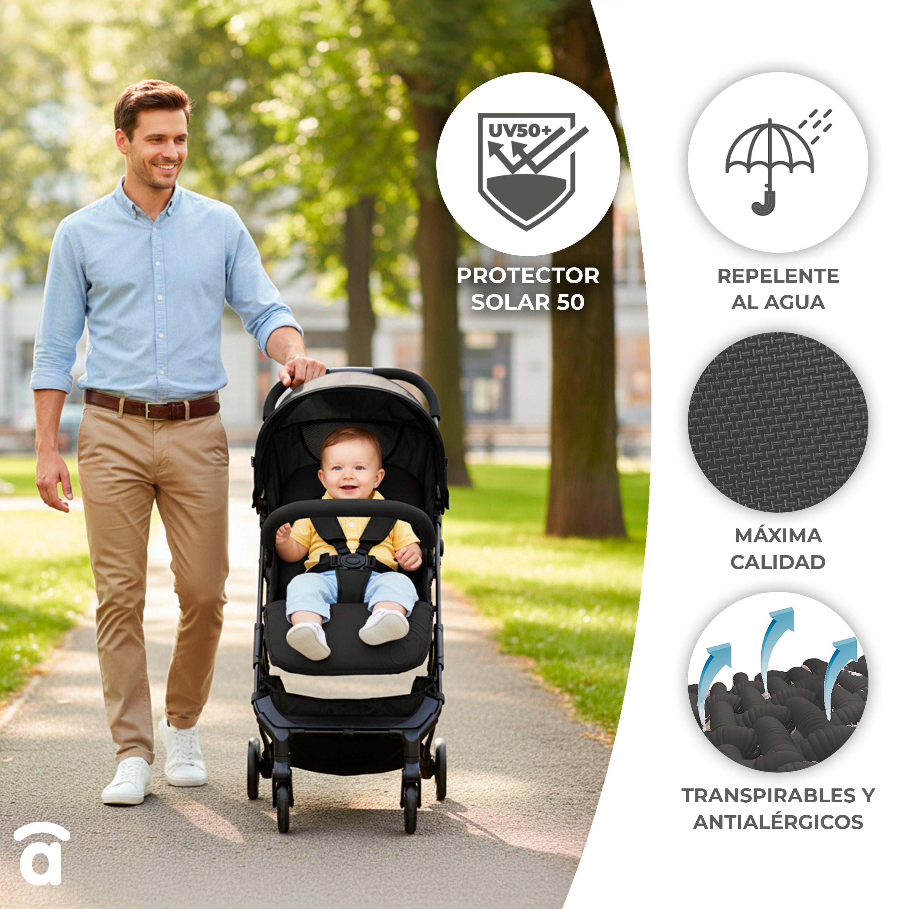 Silla de paseo Tumbuctú beige