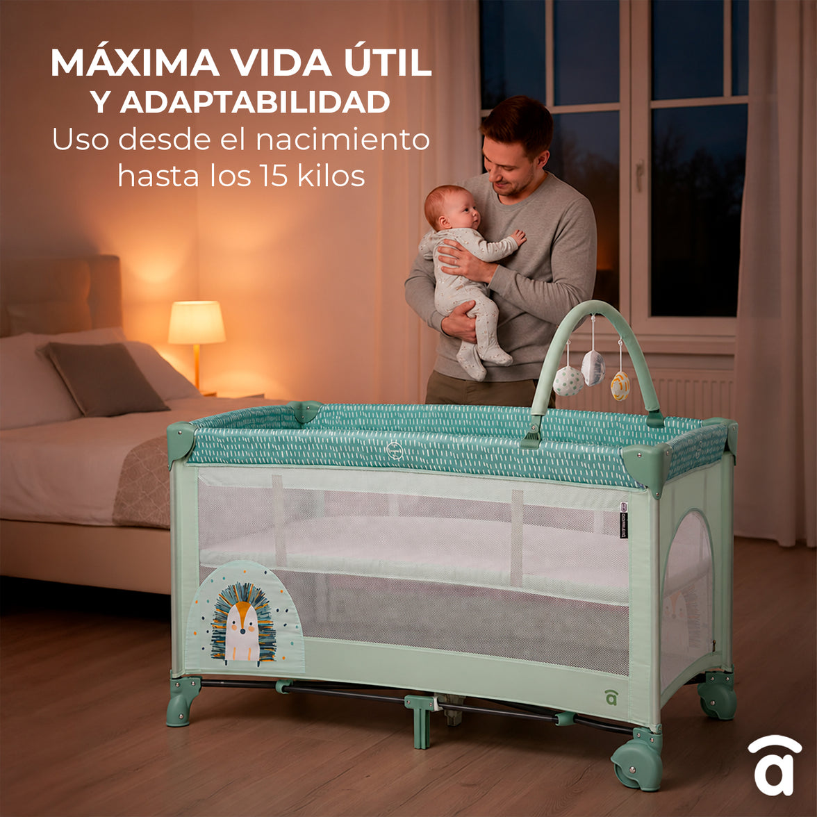 Cuna de viaje Complet Dúo Búho