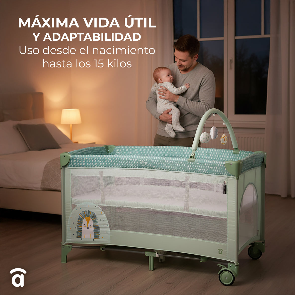 Cuna de viaje Complet Dúo Perrito