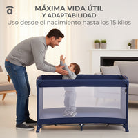 Cuna de viaje Creta gris