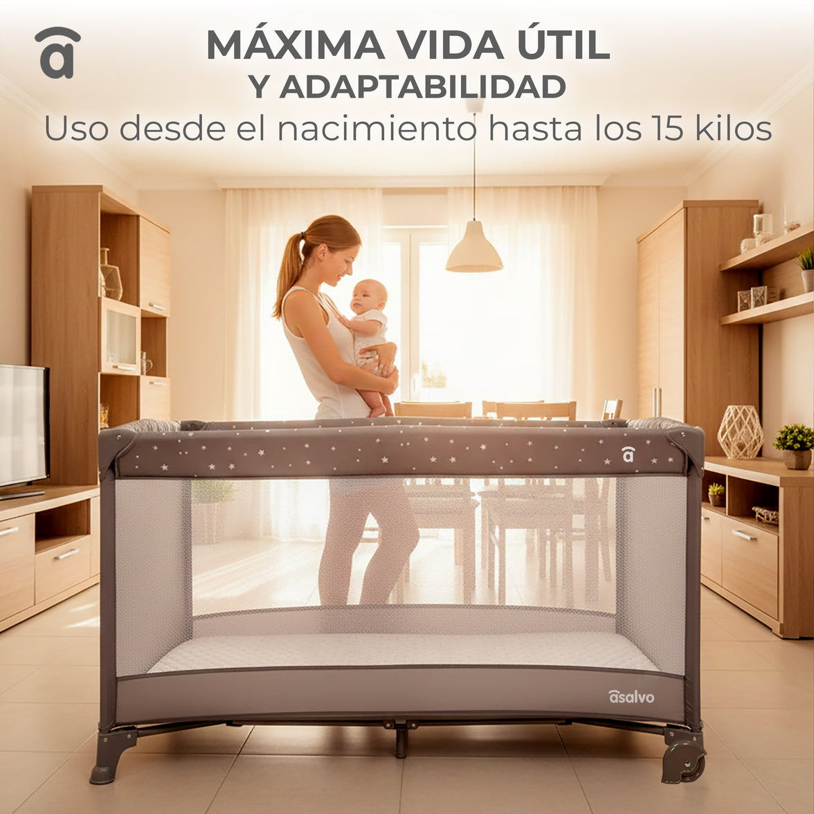 Balearic Travel Crib 2 gray