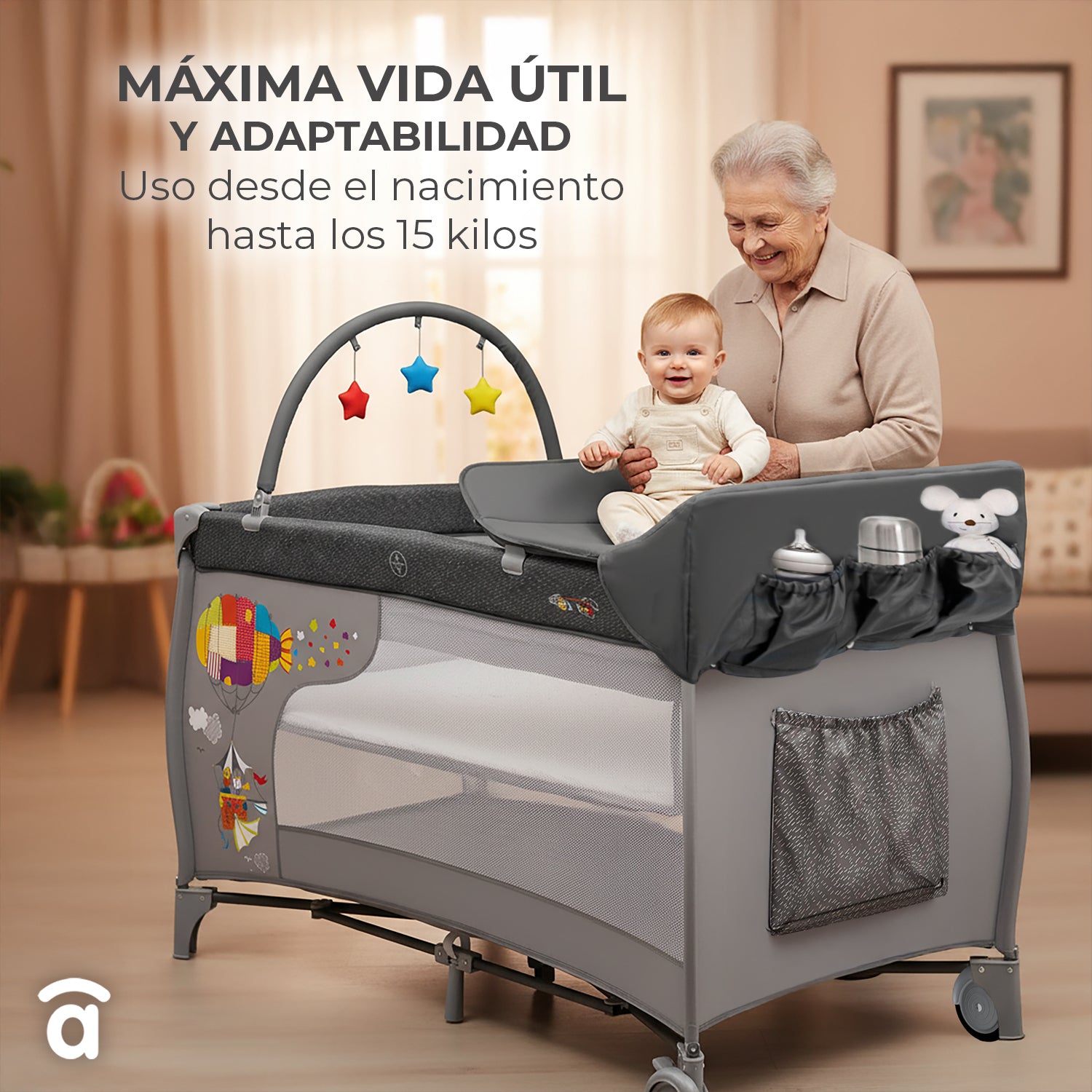 Cuna de viaje Completa Paraguas