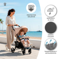 America 3 pink stroller