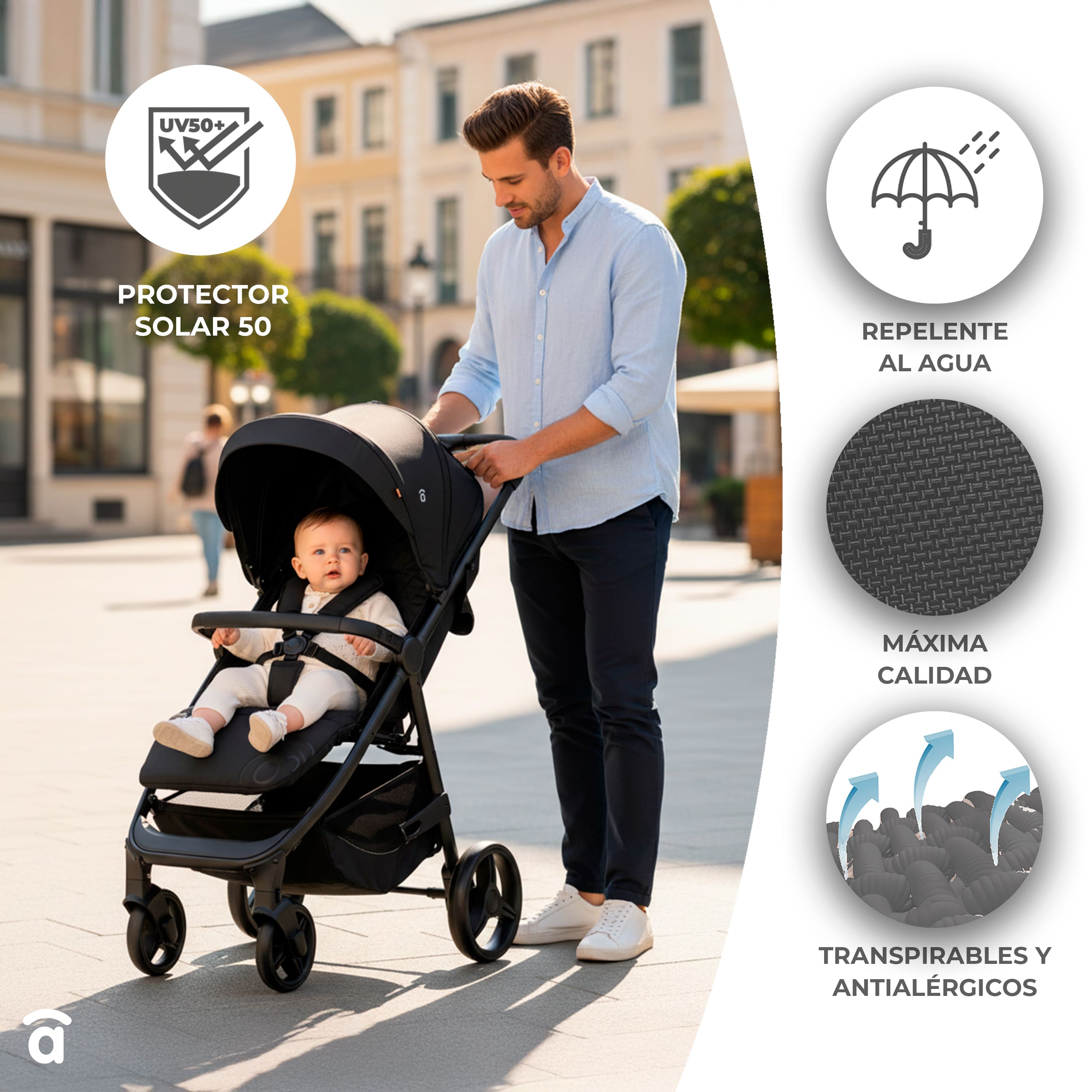 Iconic Black Stroller