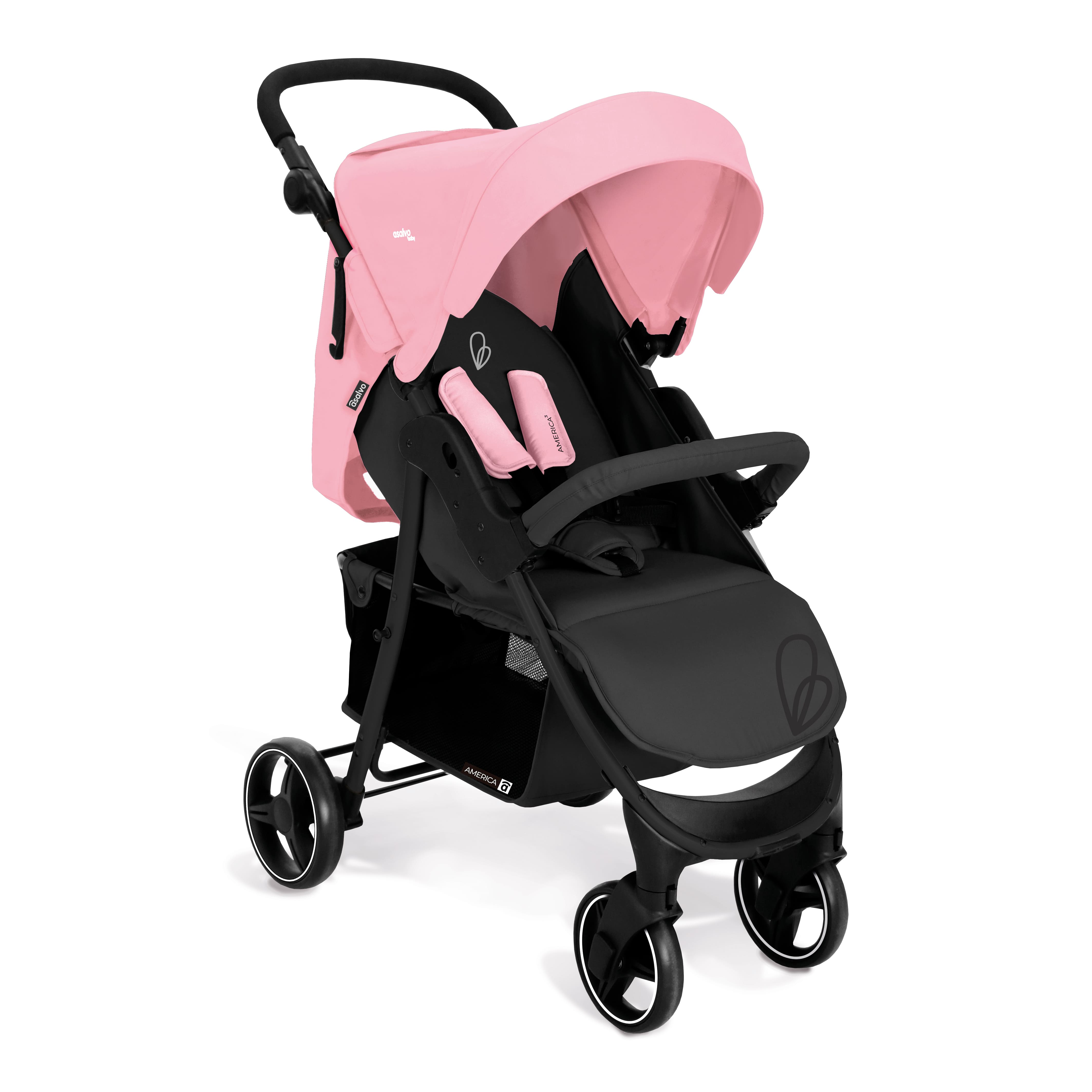 America 3 pink stroller
