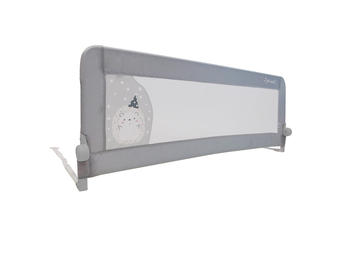 Barreira de Cama 2-em-1 de 150cm para Cama Divã ou Standard Ouriço Cinzento
