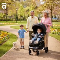 Poussette noire emblématique