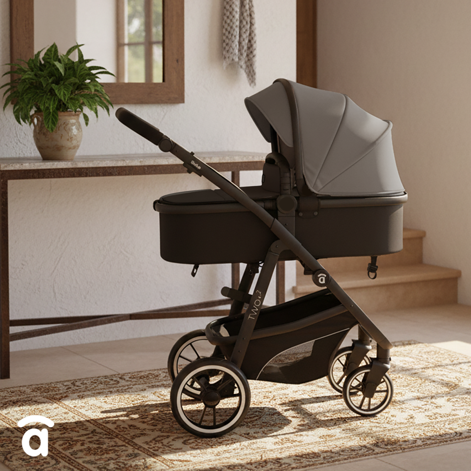 Convertible Trio Two+ 2 Gray