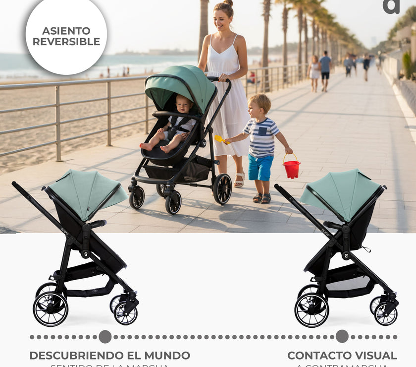 double stroller dubai Dubai convertible trio 2 black - Baby strollers