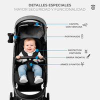 Cotton 2 Gray Stroller