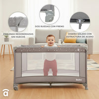 Balearic Travel Crib 2 gray