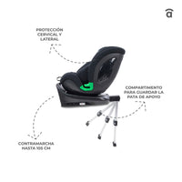 Silla de Auto Upperfix Gris