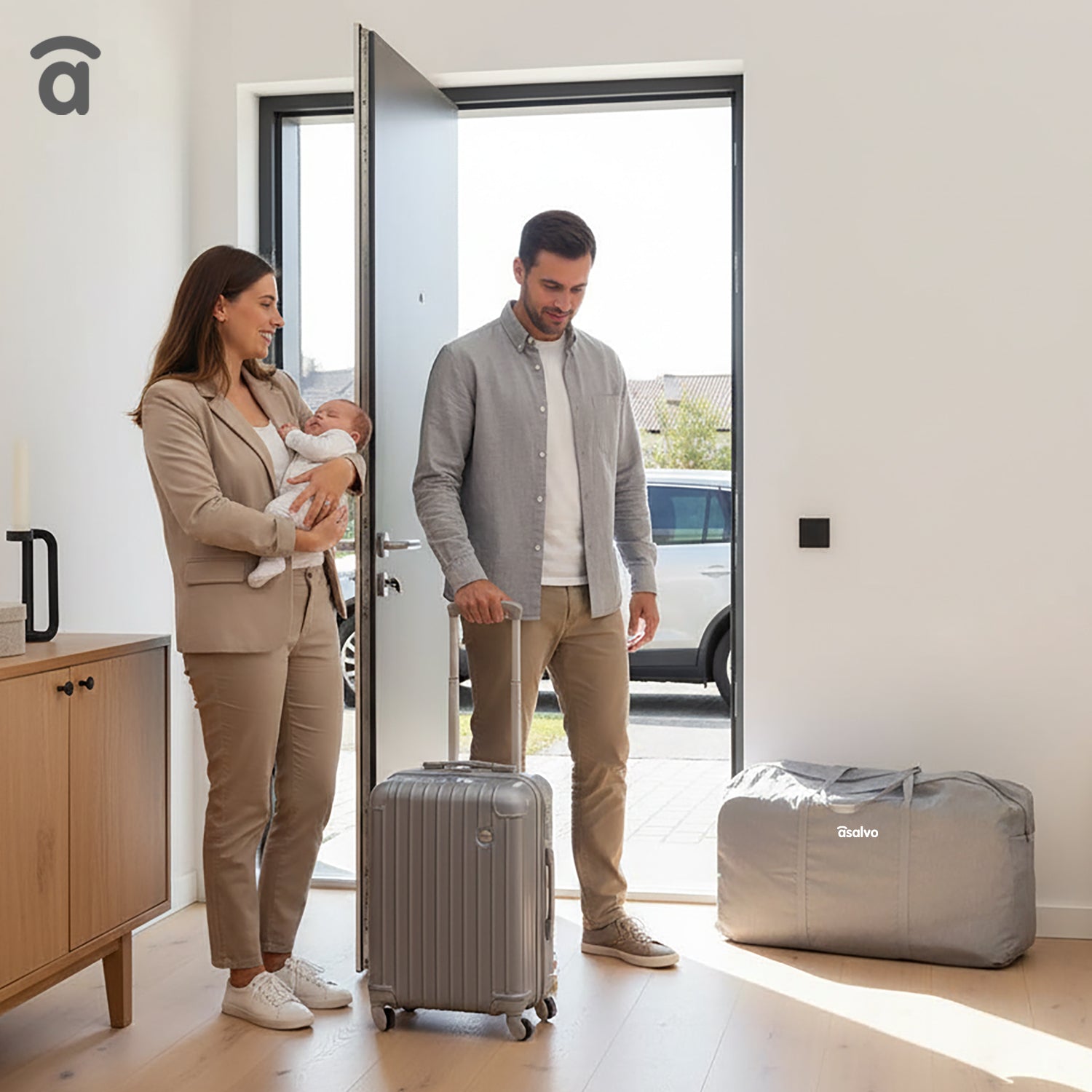 Minicuna de colecho Sky gris