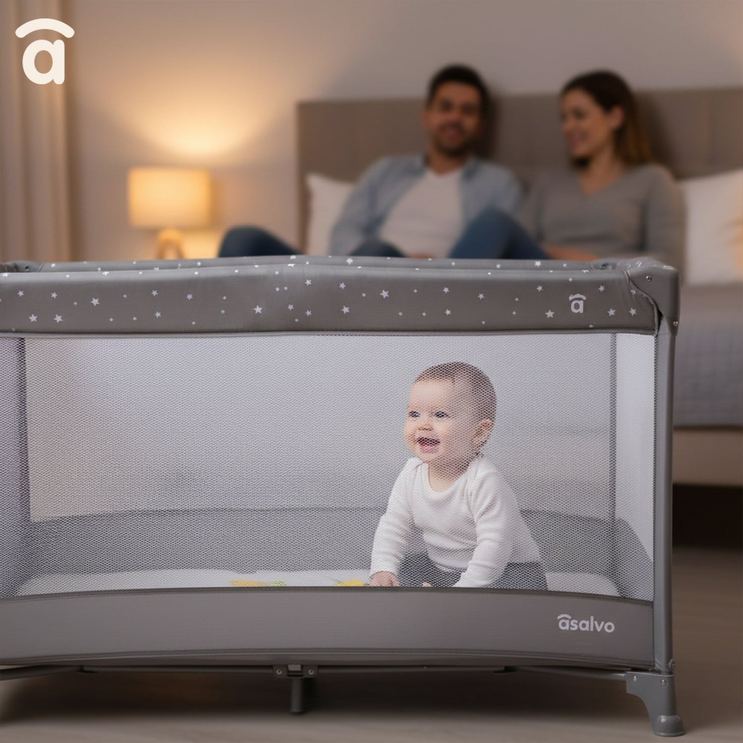 Balearic Travel Crib 2 gray