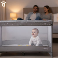 Balearic Travel Crib 2 gray