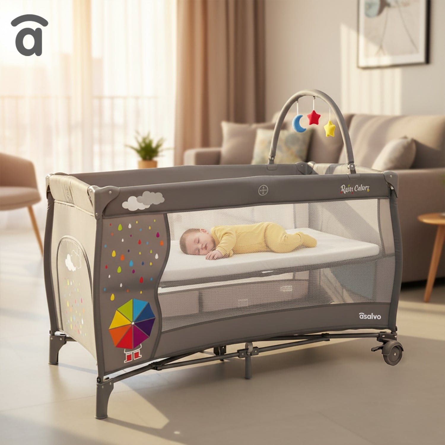 Cuna de viaje Completa Paraguas