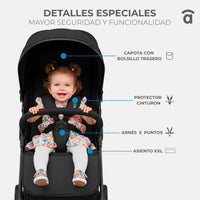 Carrinho de passeio preto nova