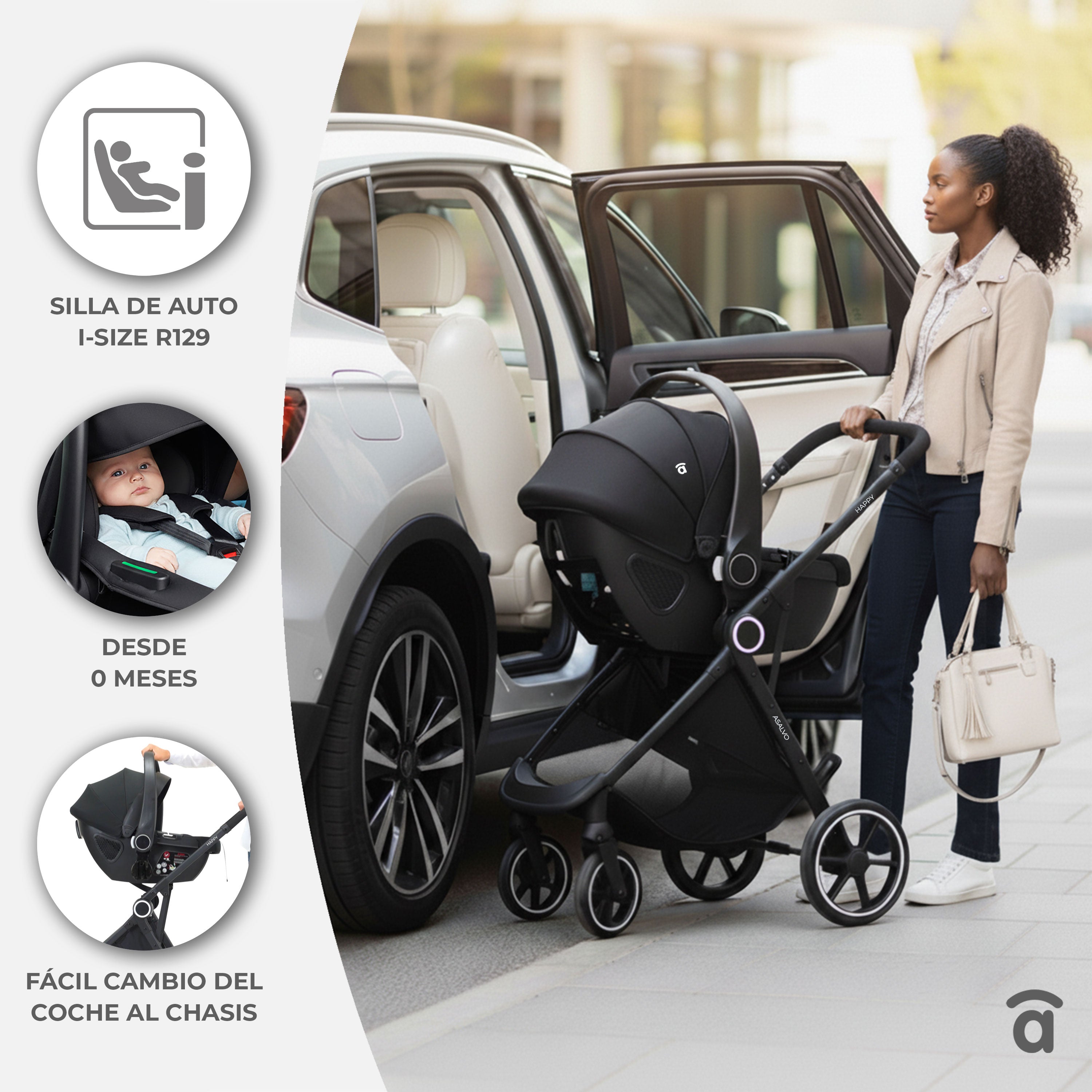 Black Happy Convertible Trio