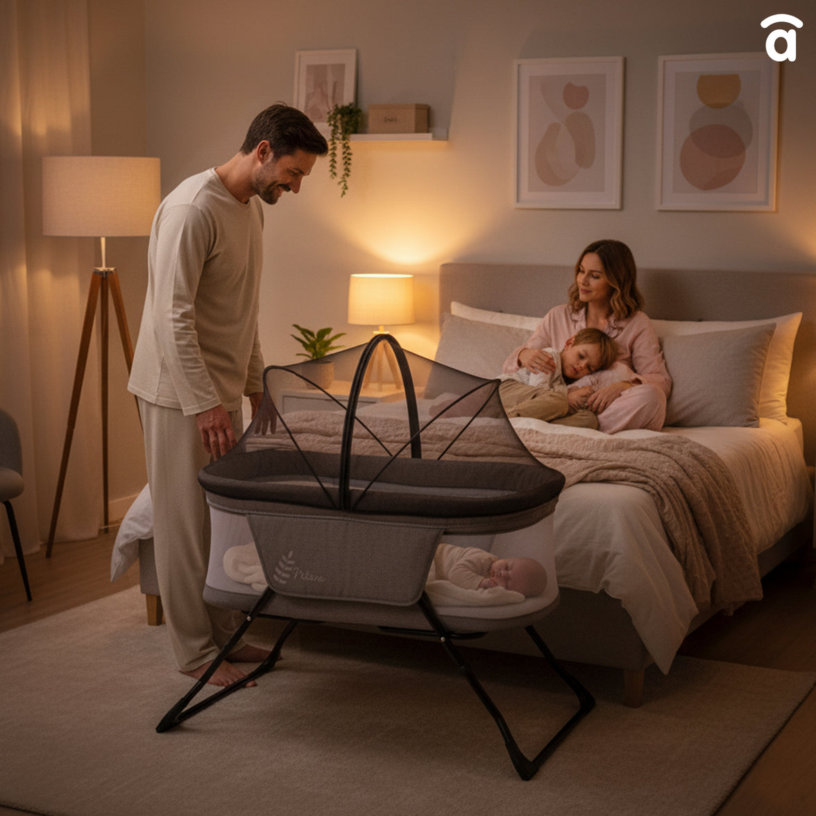 Trip Natura folding mini crib