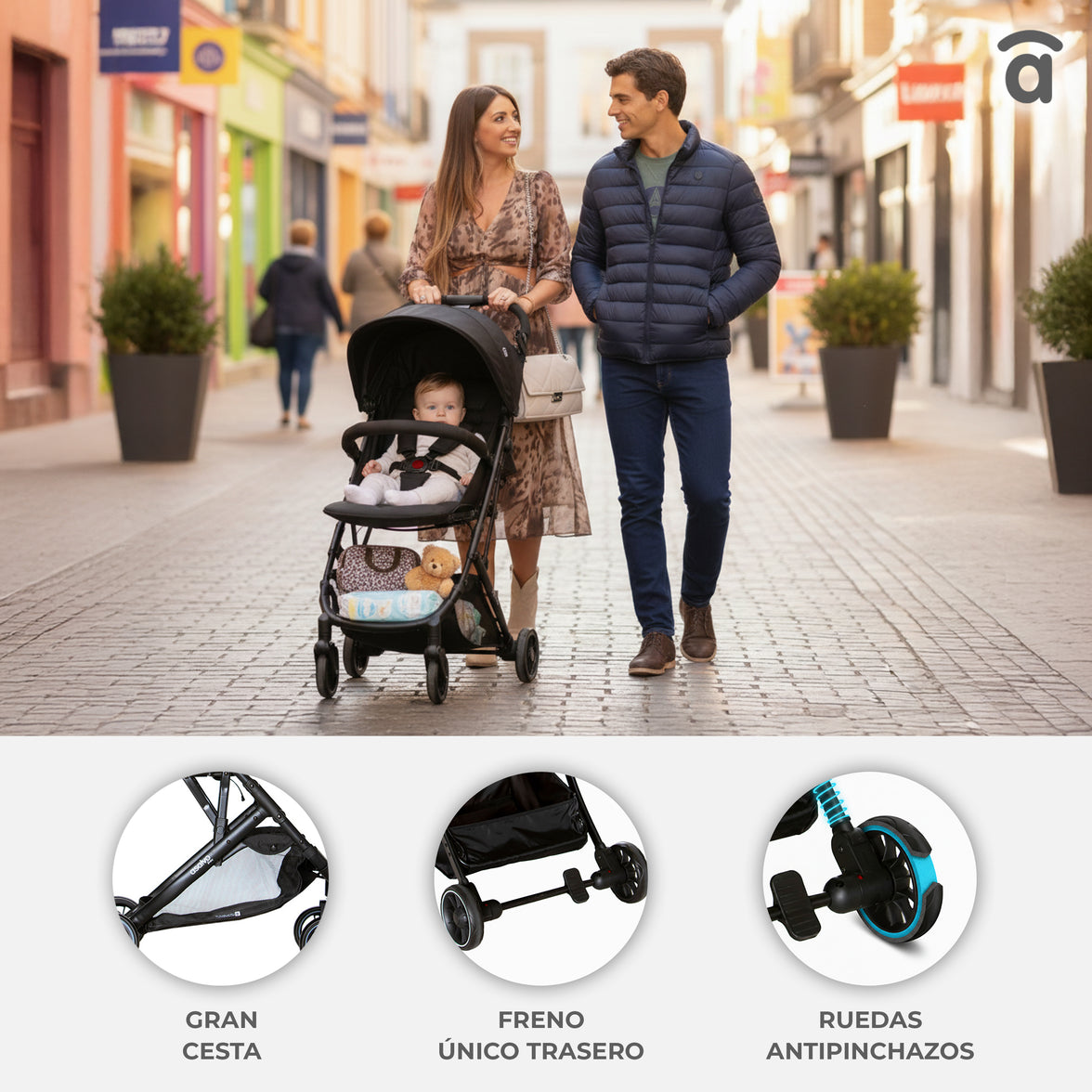 Silla de paseo Tumbuctú beige