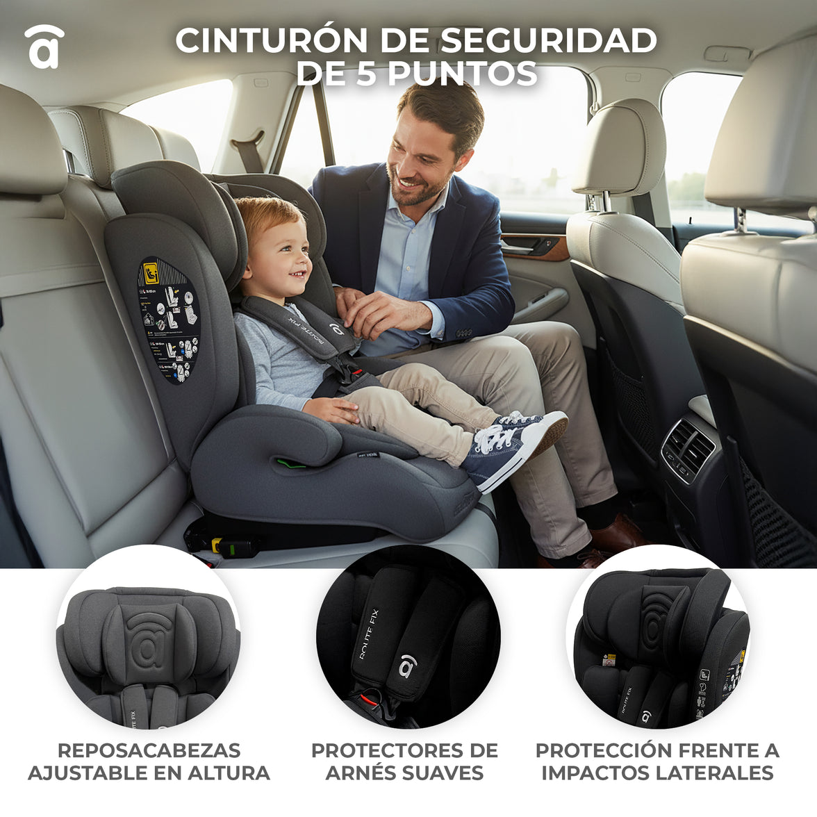 Silla de Auto RouteFix Negro