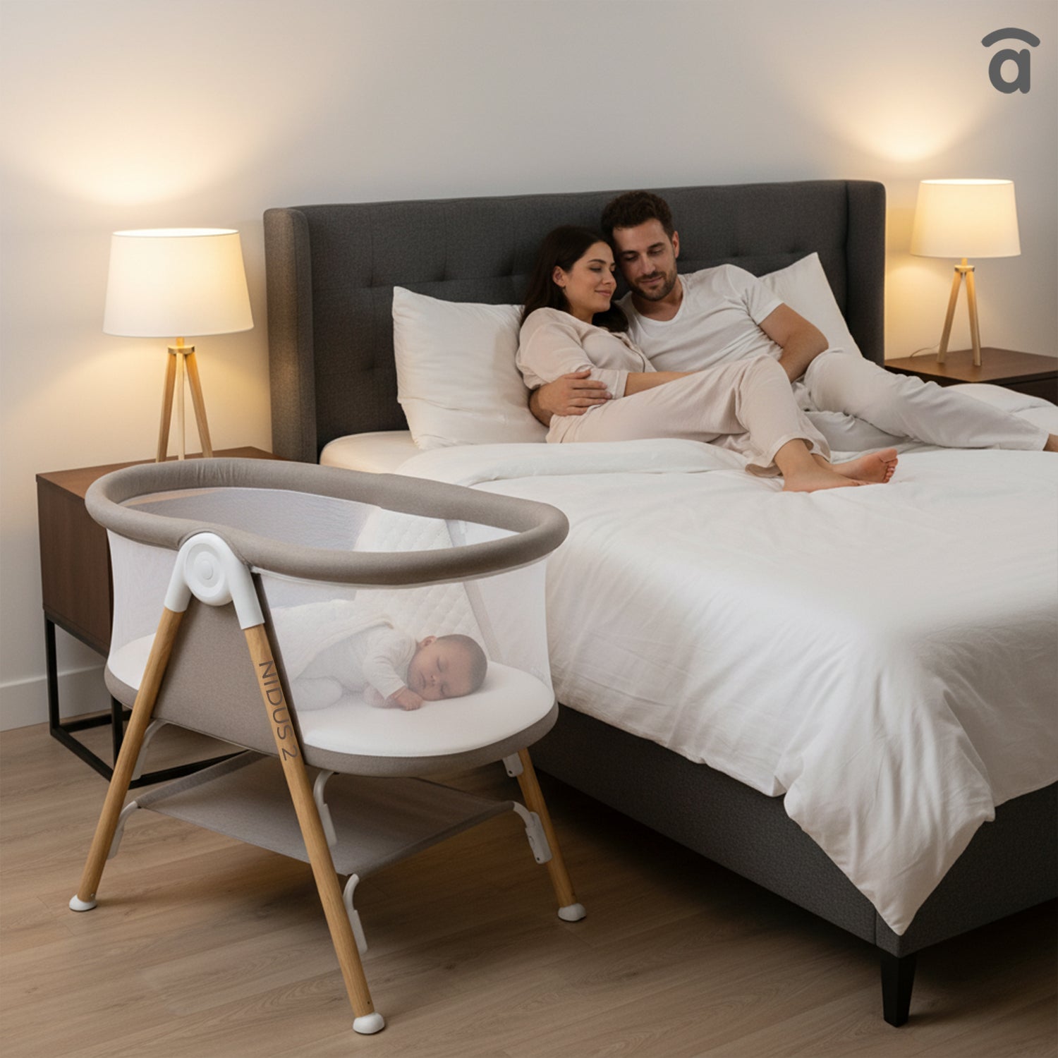 Mini Berço Nidus 2 Bege