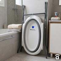 Banheira dobrável com pés e redutor Luigi