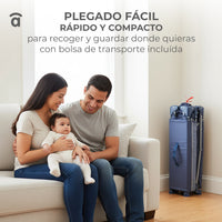 Cuna de viaje Creta gris