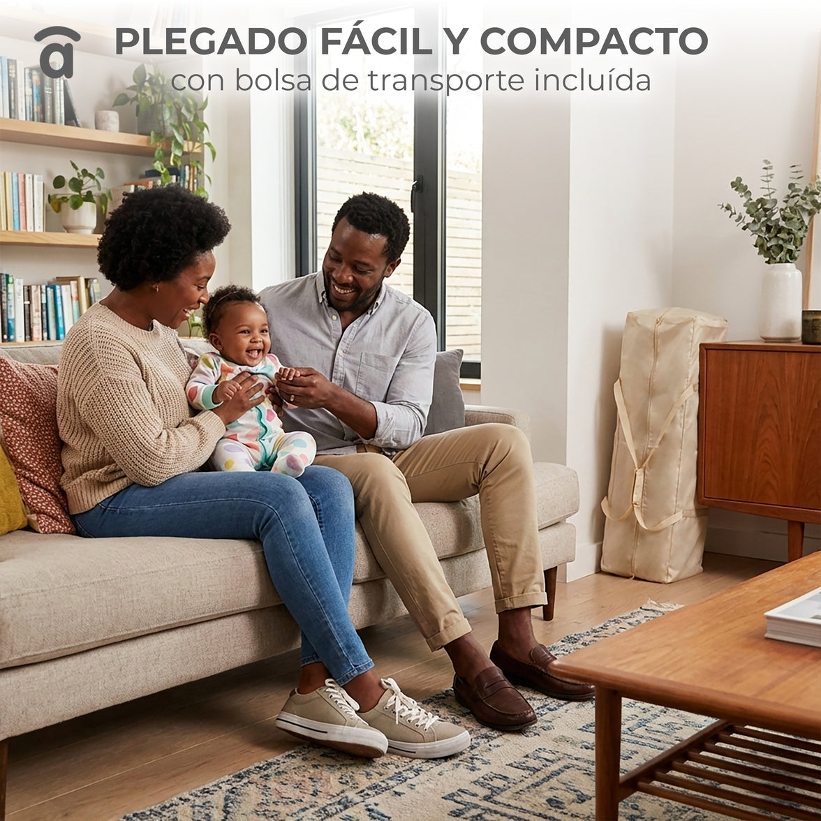 Smooth Animalia Travel Crib