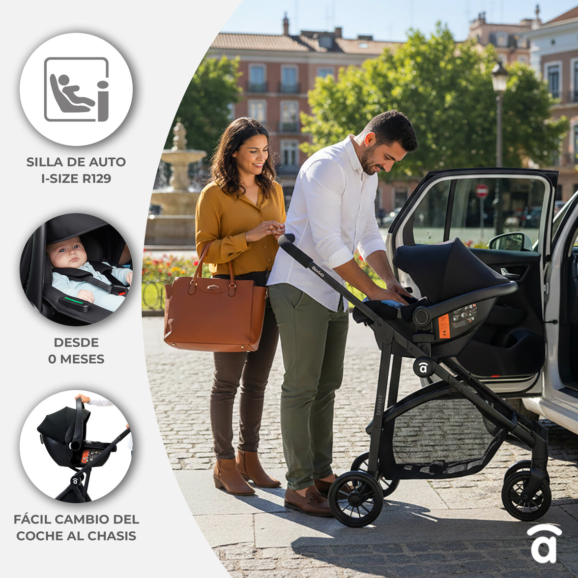 Trio Conversível Biarritz Preto