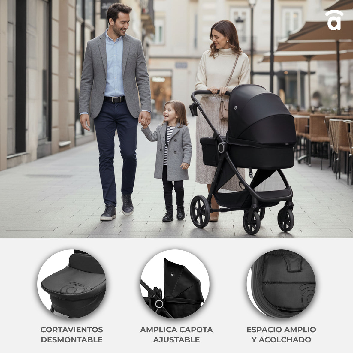 Beige Happy Convertible Trio