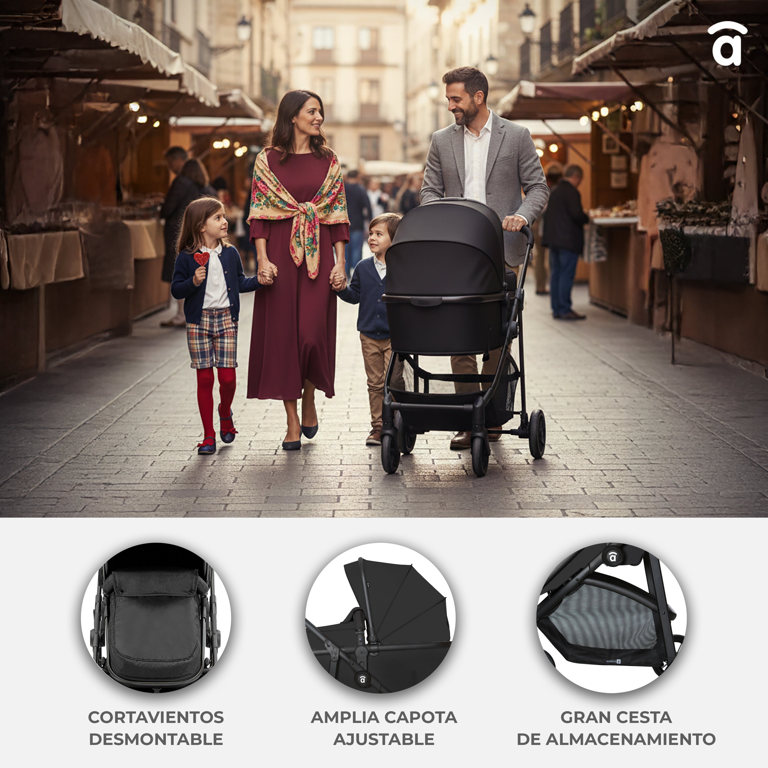 Trio Convertible Biarritz stone