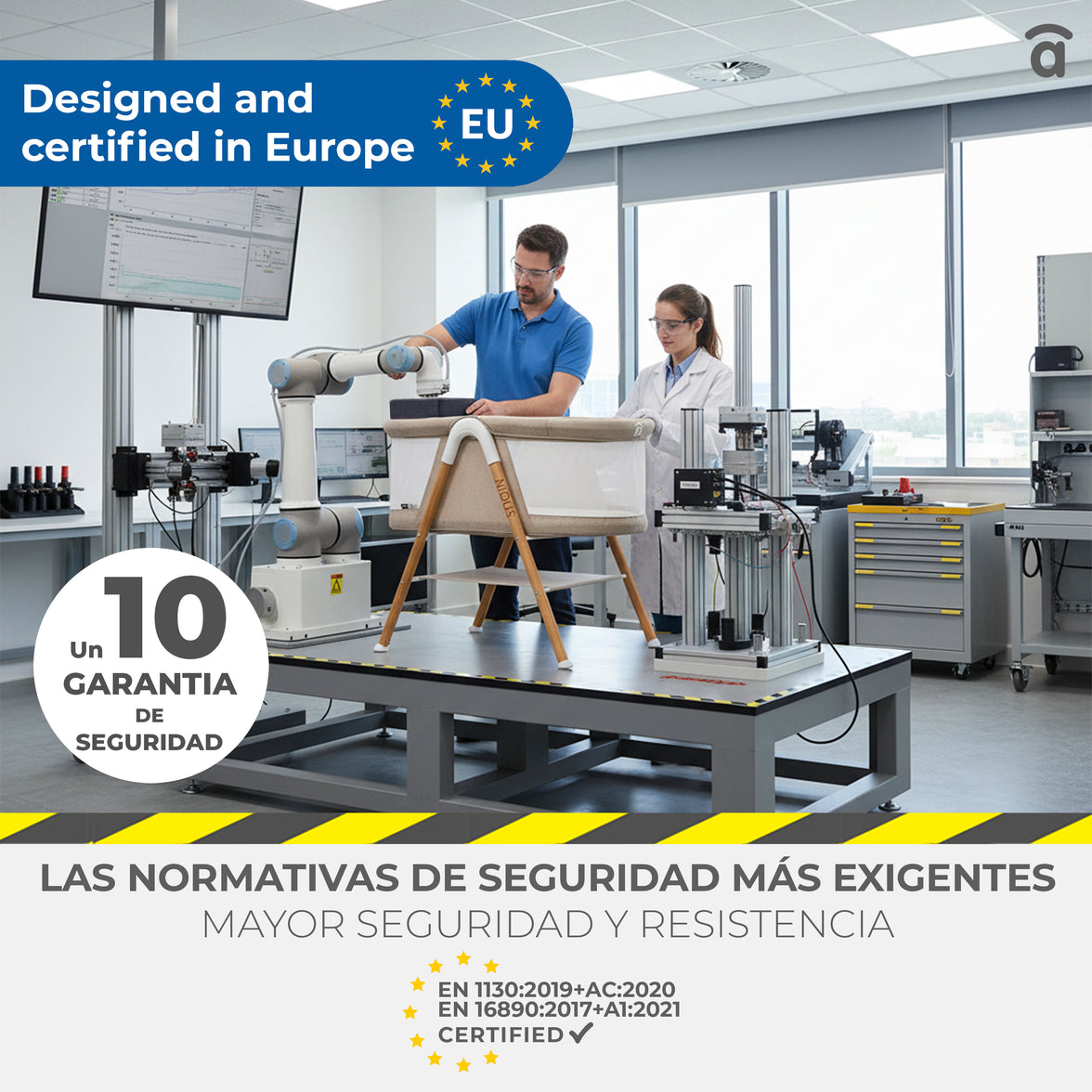 Nidus Beige Mini Crib