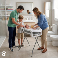 Banheira dobrável com pés e redutor Luigi