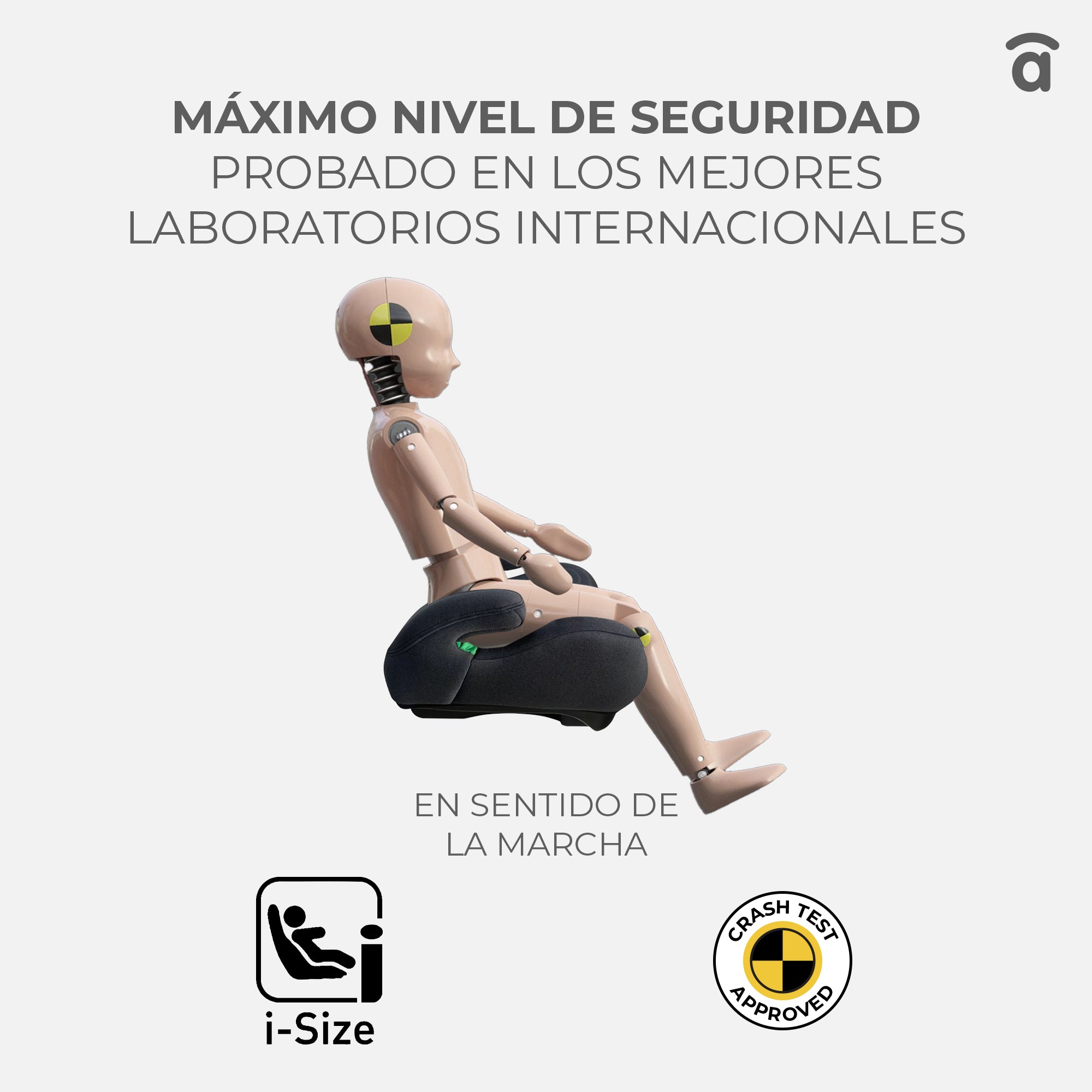 Silla de Auto I-Size Pamy negro