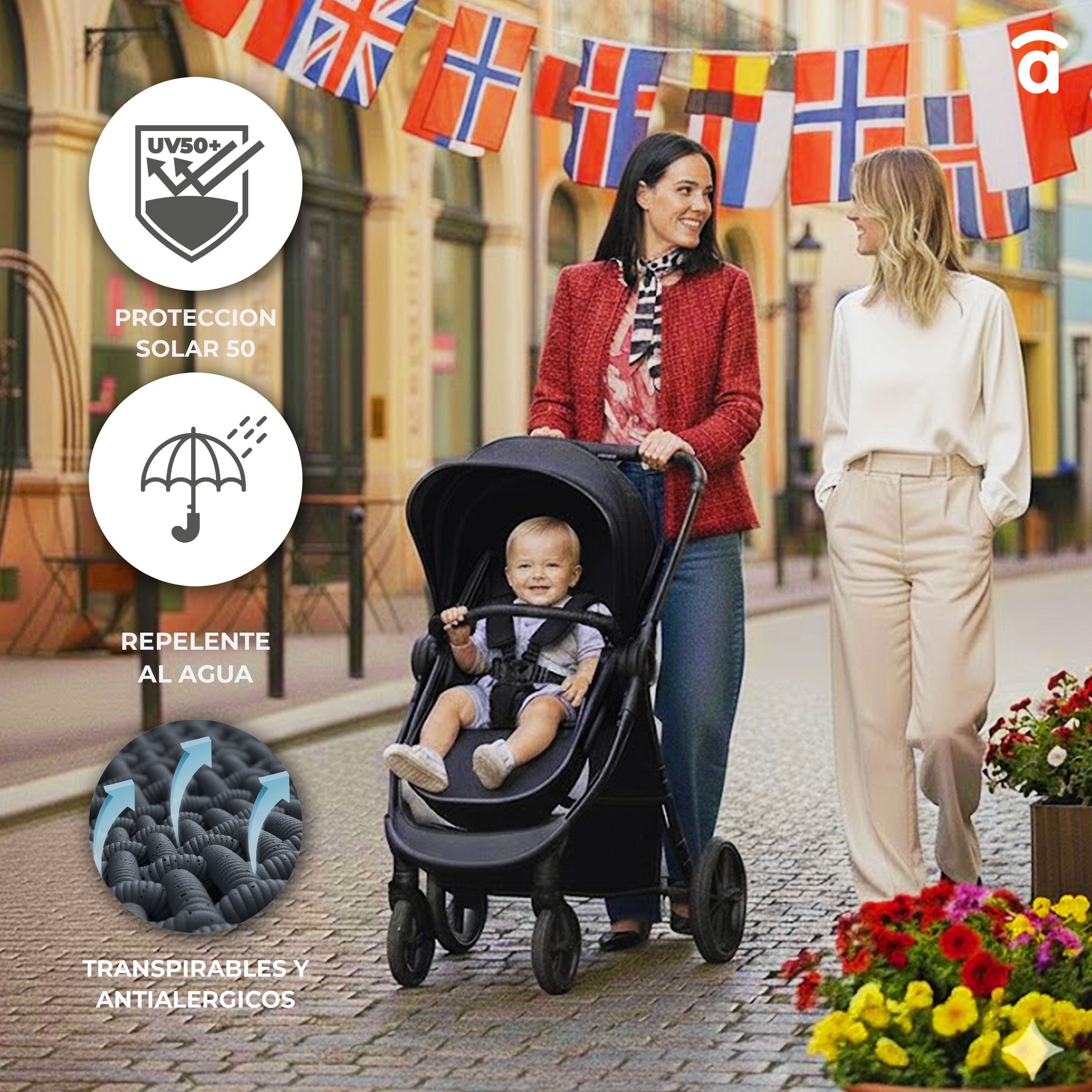 Beige Happy Convertible Trio