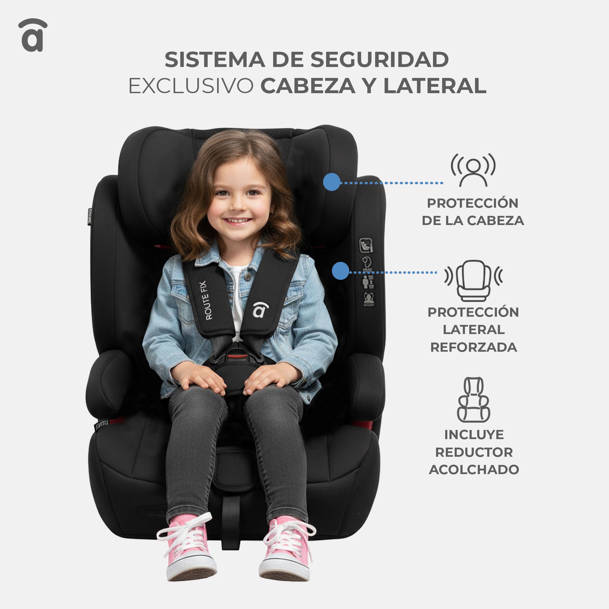 Silla de Auto RouteFix Negro