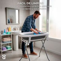 Banheira dobrável com pés e redutor Luigi