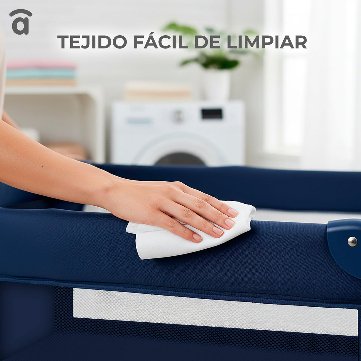 Cuna de viaje Creta gris