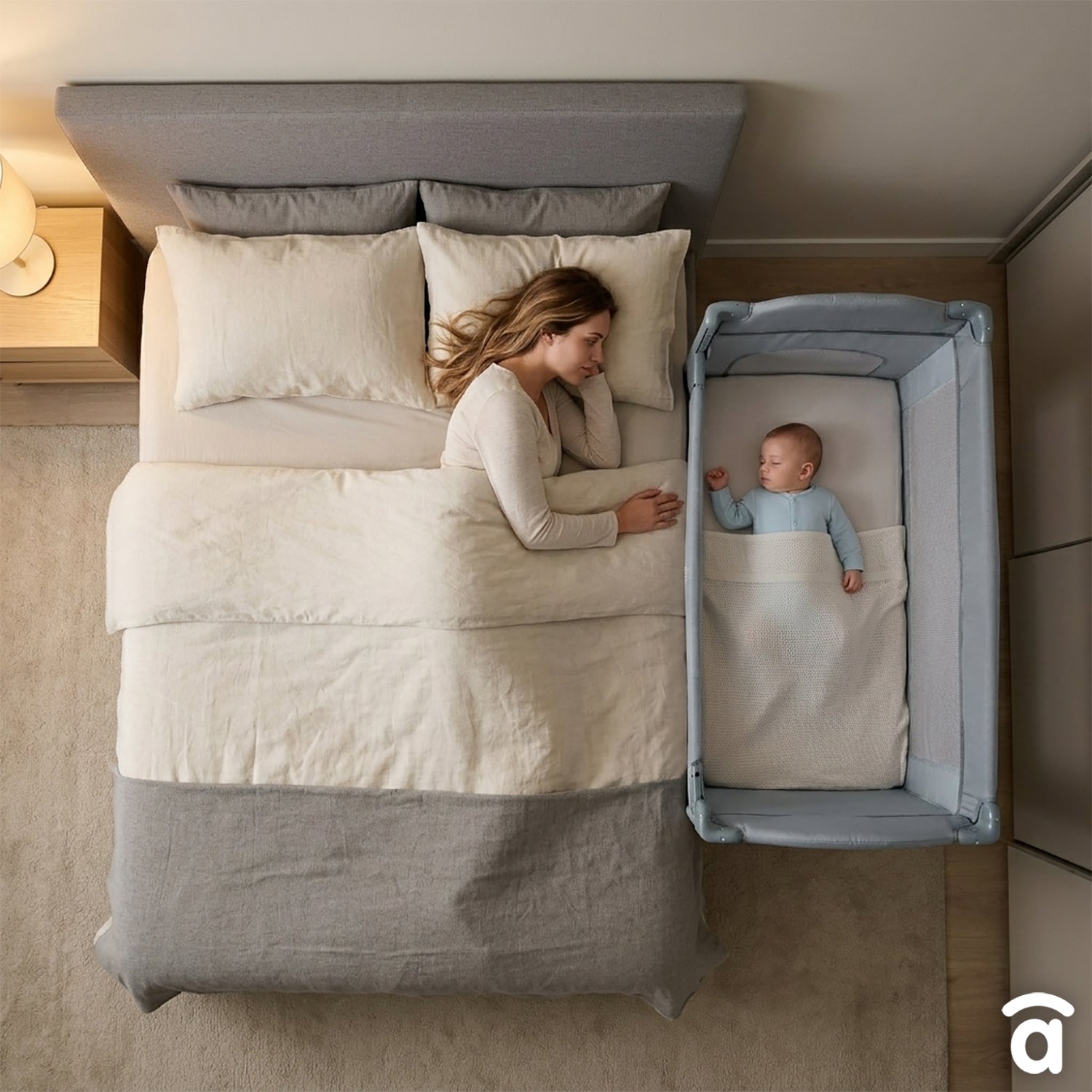 Berço de viagem juntos para dormir juntos