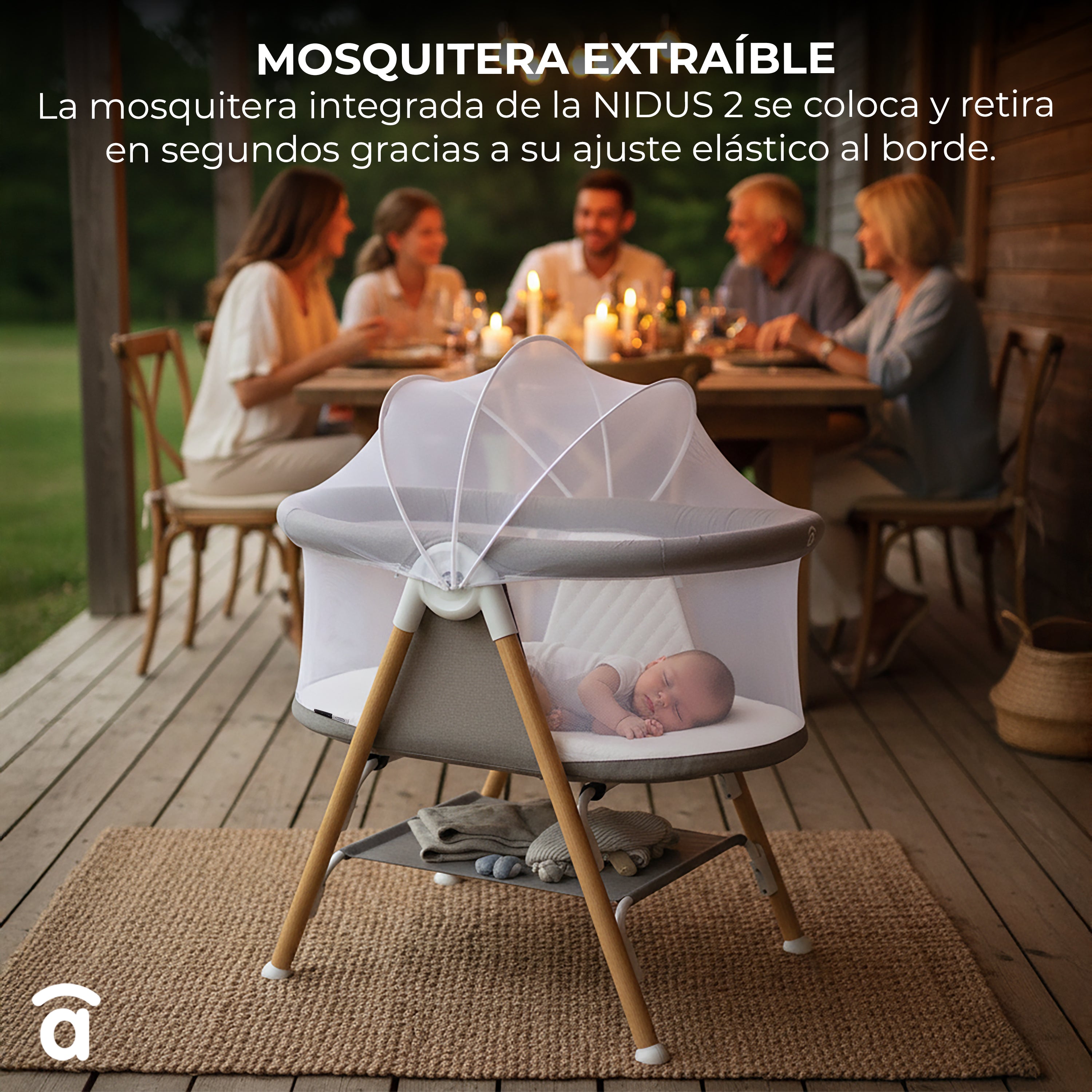 Mini Berço Nidus 2 Bege