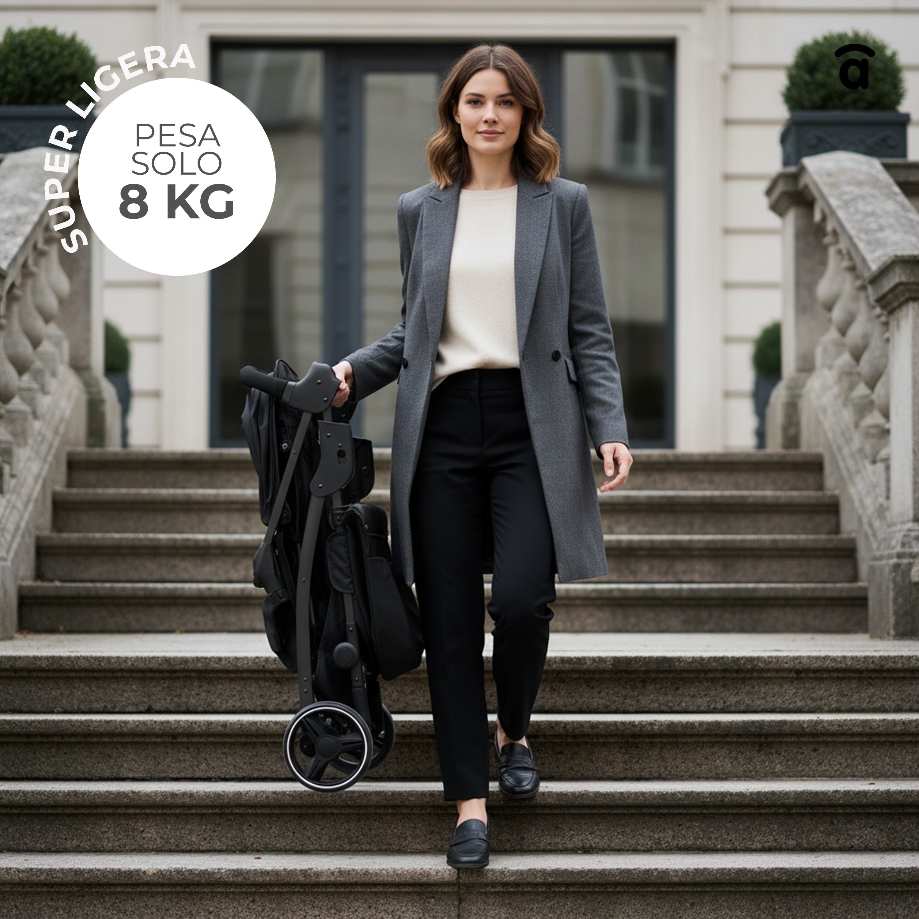 Silla de paseo América 3 negro