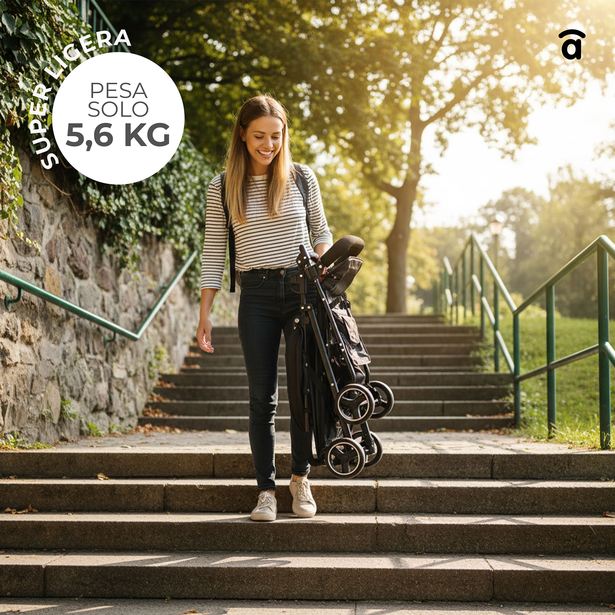 Berlin black stroller