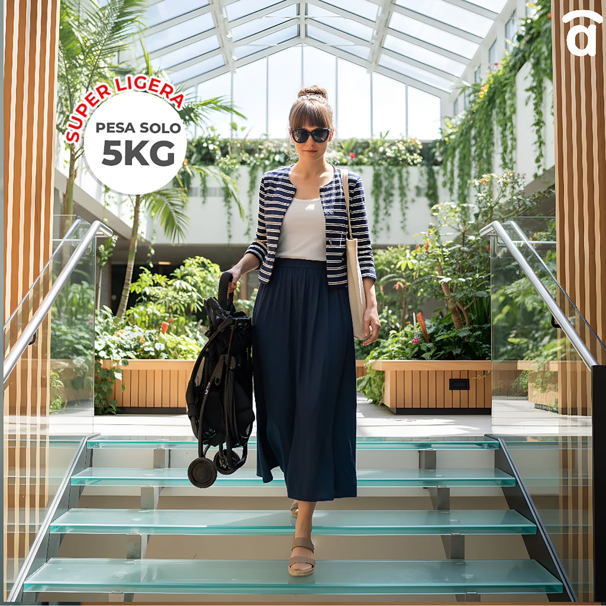 Milan Black Stroller