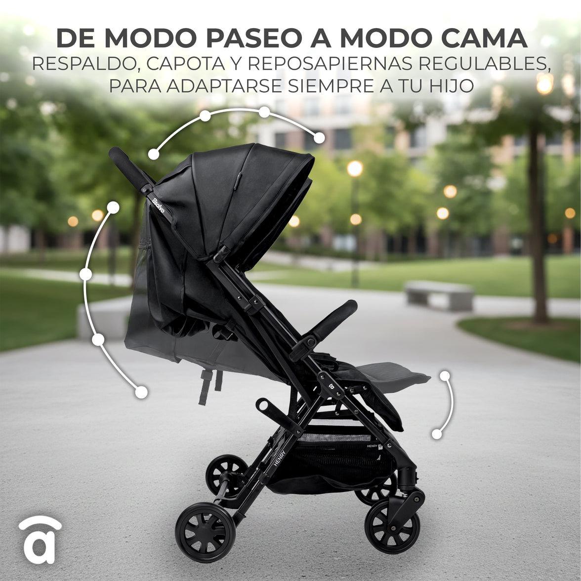 Carrinho Duplo Henry Preto